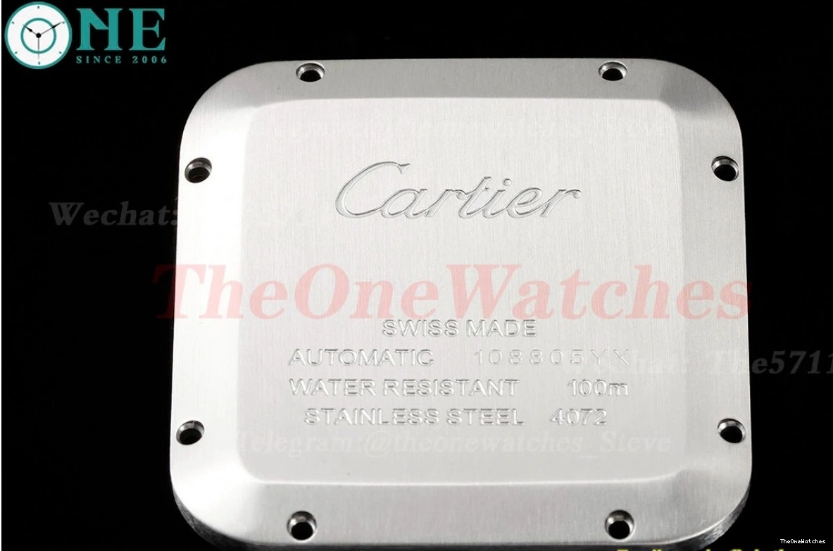 XL MY9019 SS White Cartier De Mens Rmn GF 40MM RU Santos 0408